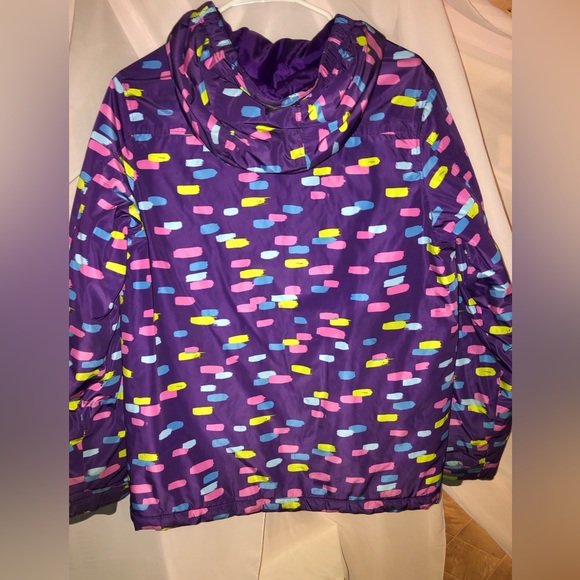 Girls puffy winter jacket size large from lands end - Picture 2 of 3